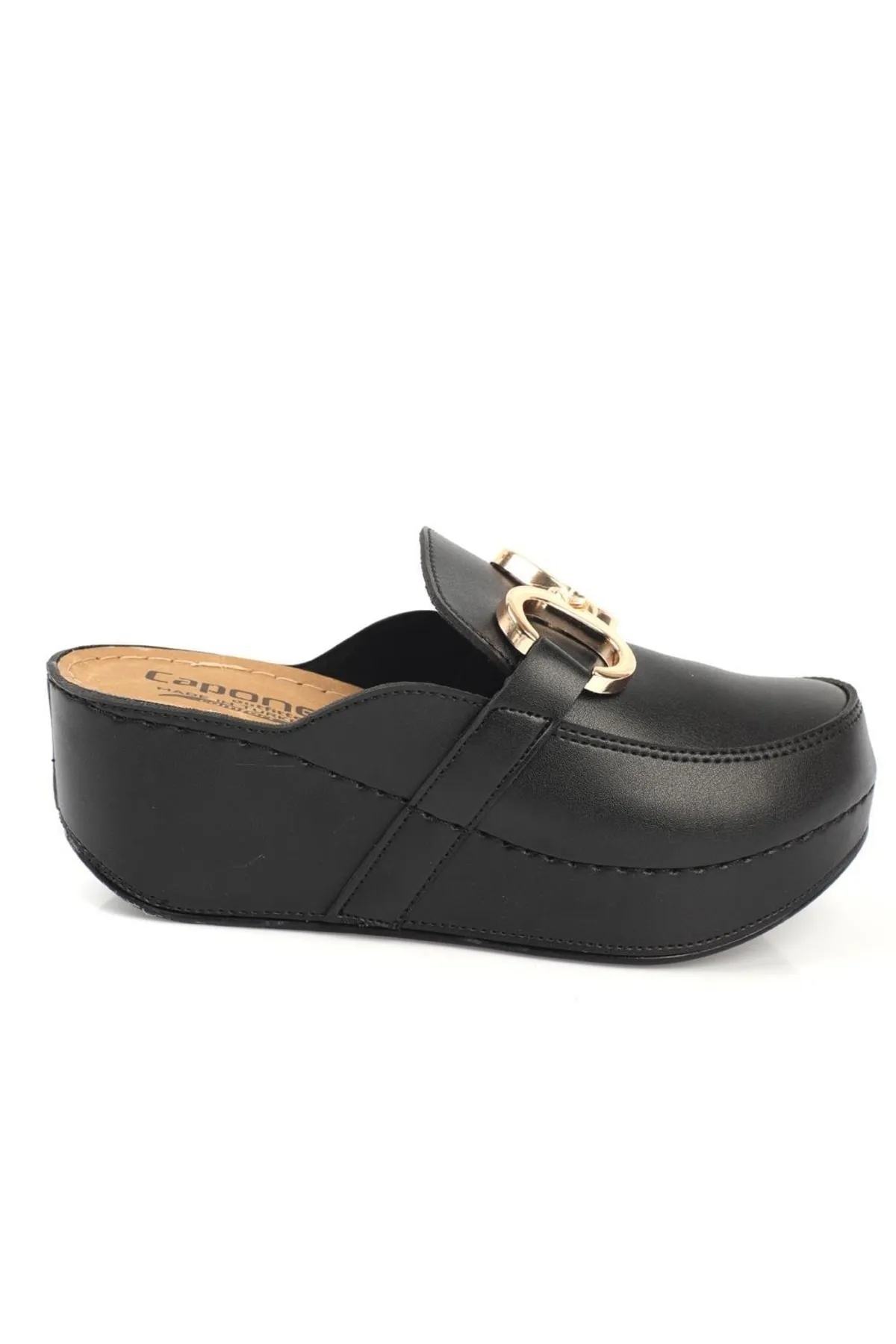 Capone Outfitters  Anatomisch weiche, bequeme Mutterhausschuhe mit Keilabsatz