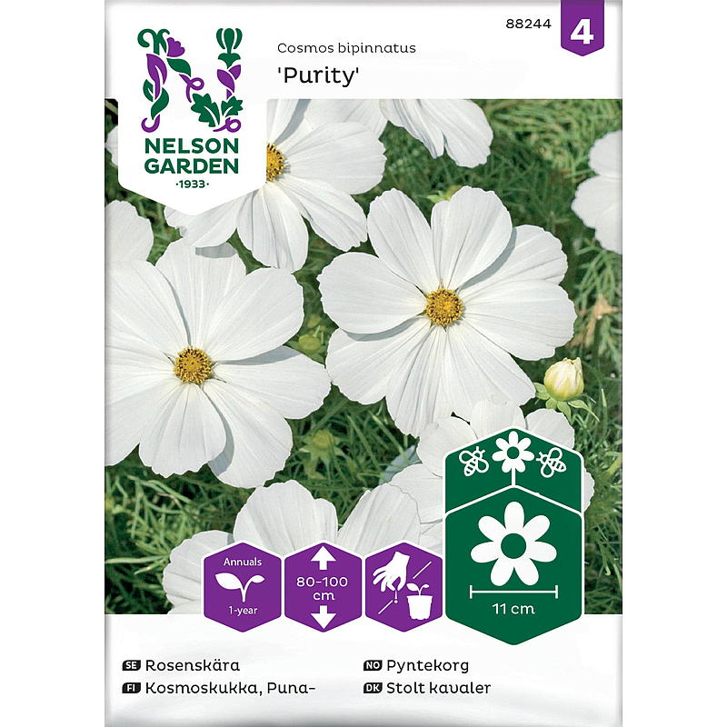 Nelson garden Frø Pyntekorg Purity, hvit