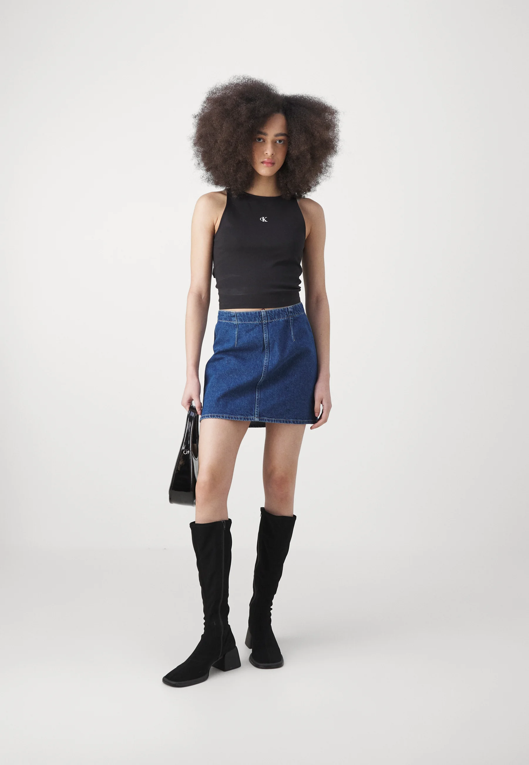 Calvin Klein Jeans FALDA DARTED - Falda campana