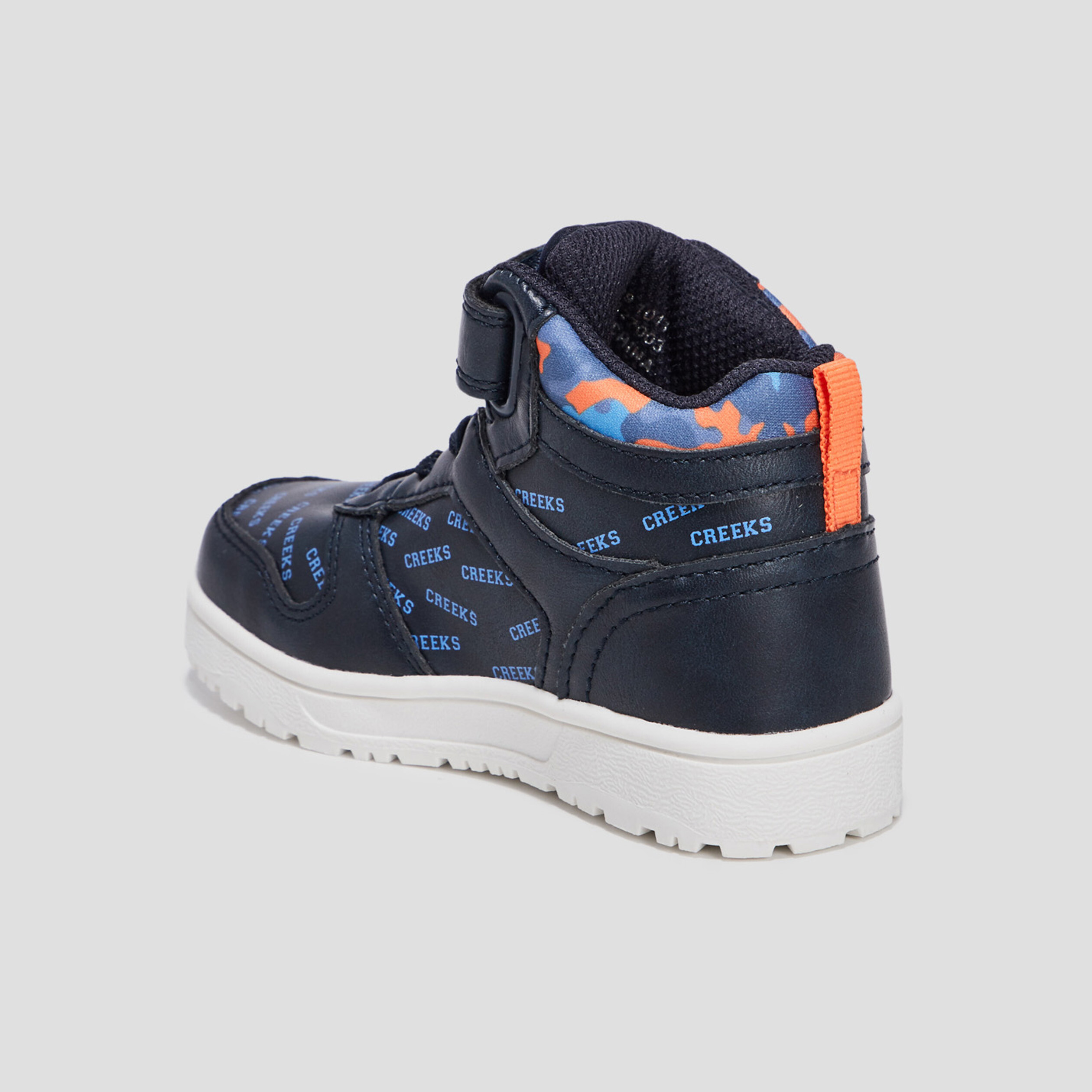 Baskets montantes Creeks bleu marine garçon | La Halle