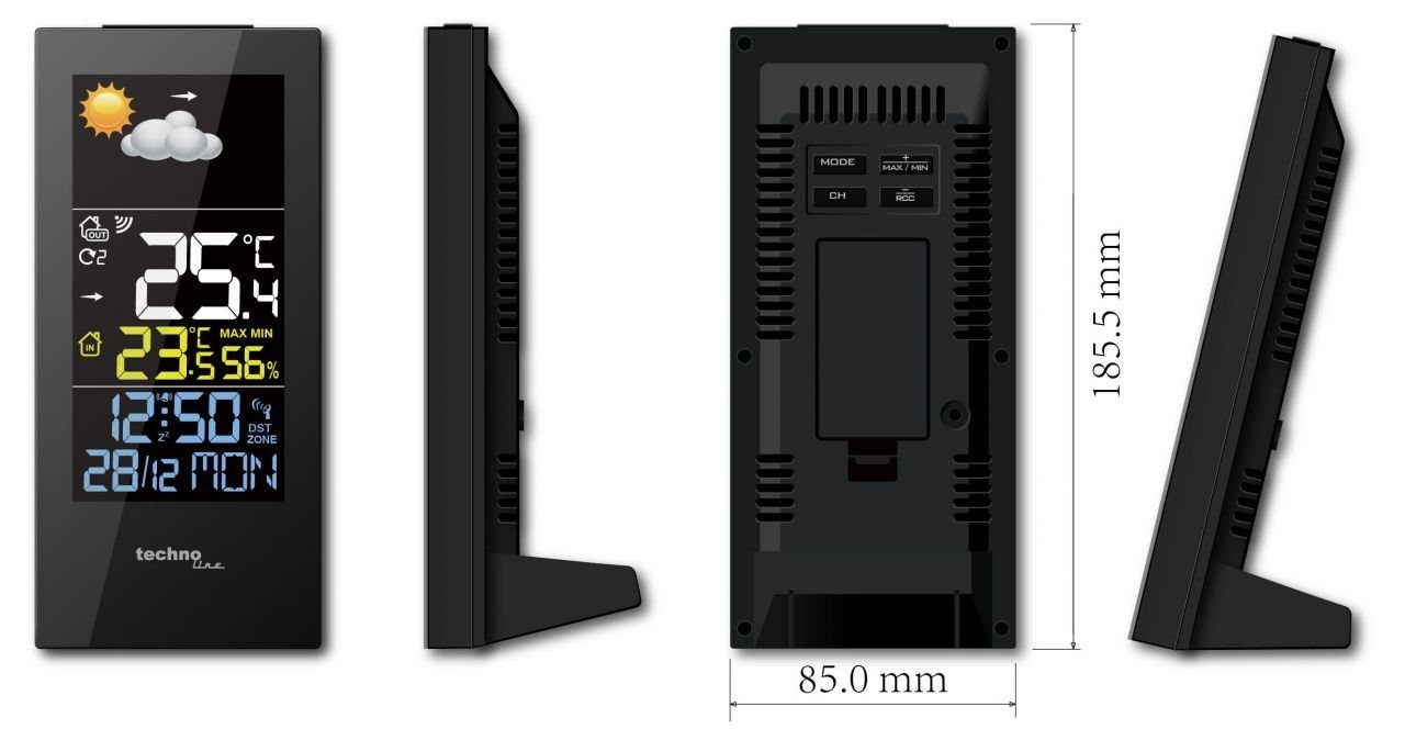 technoline Technoline Wetterstation WS 6446 LED-Display Wetterstation