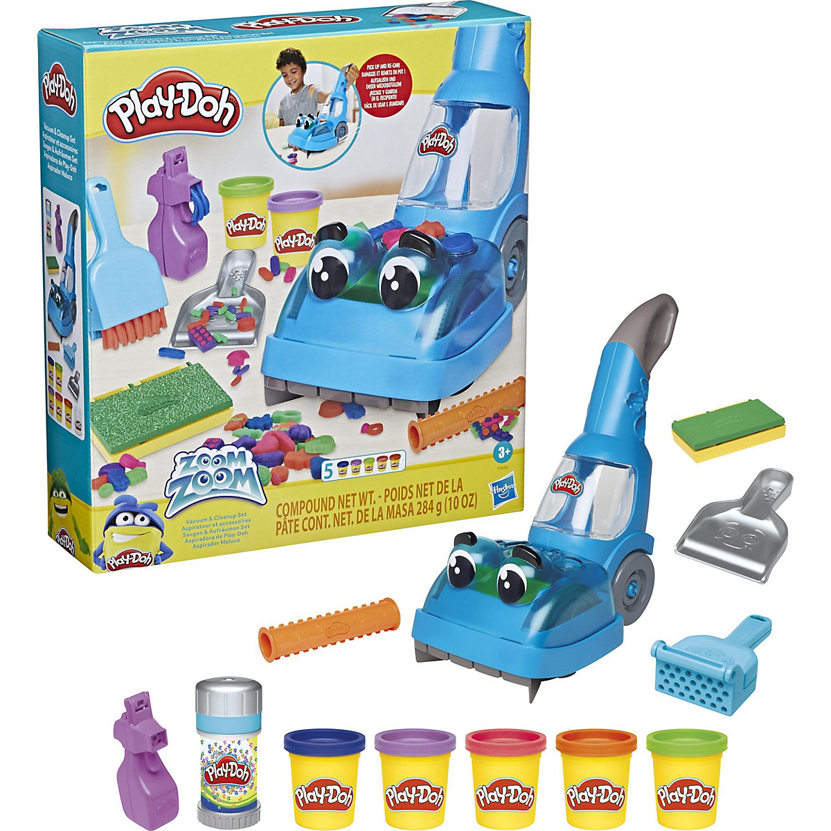 Play-Doh Zoom Zoom Saugen und Aufräumen Set