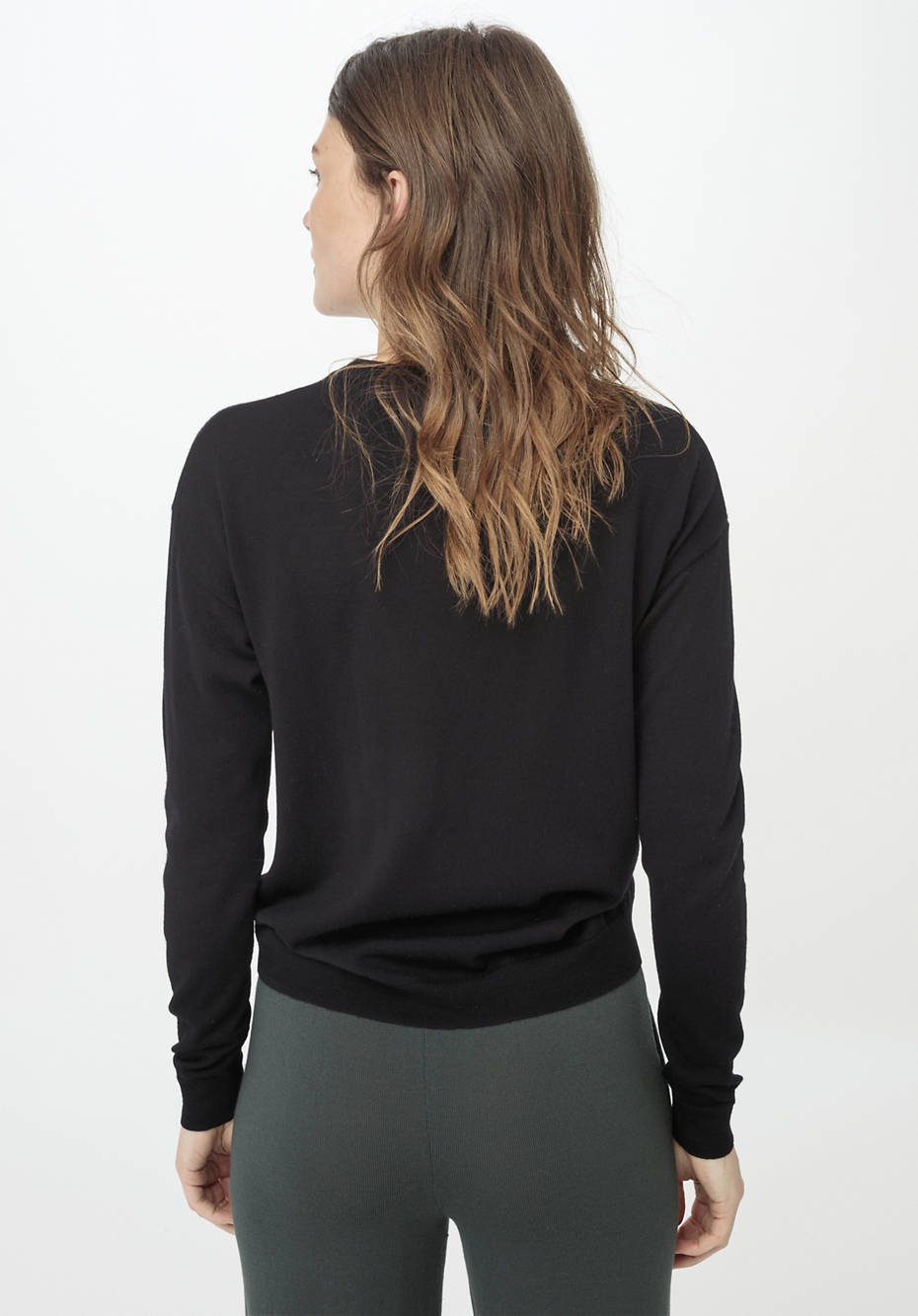 Rundhals-Pullover aus reiner Bio-Merinowolle