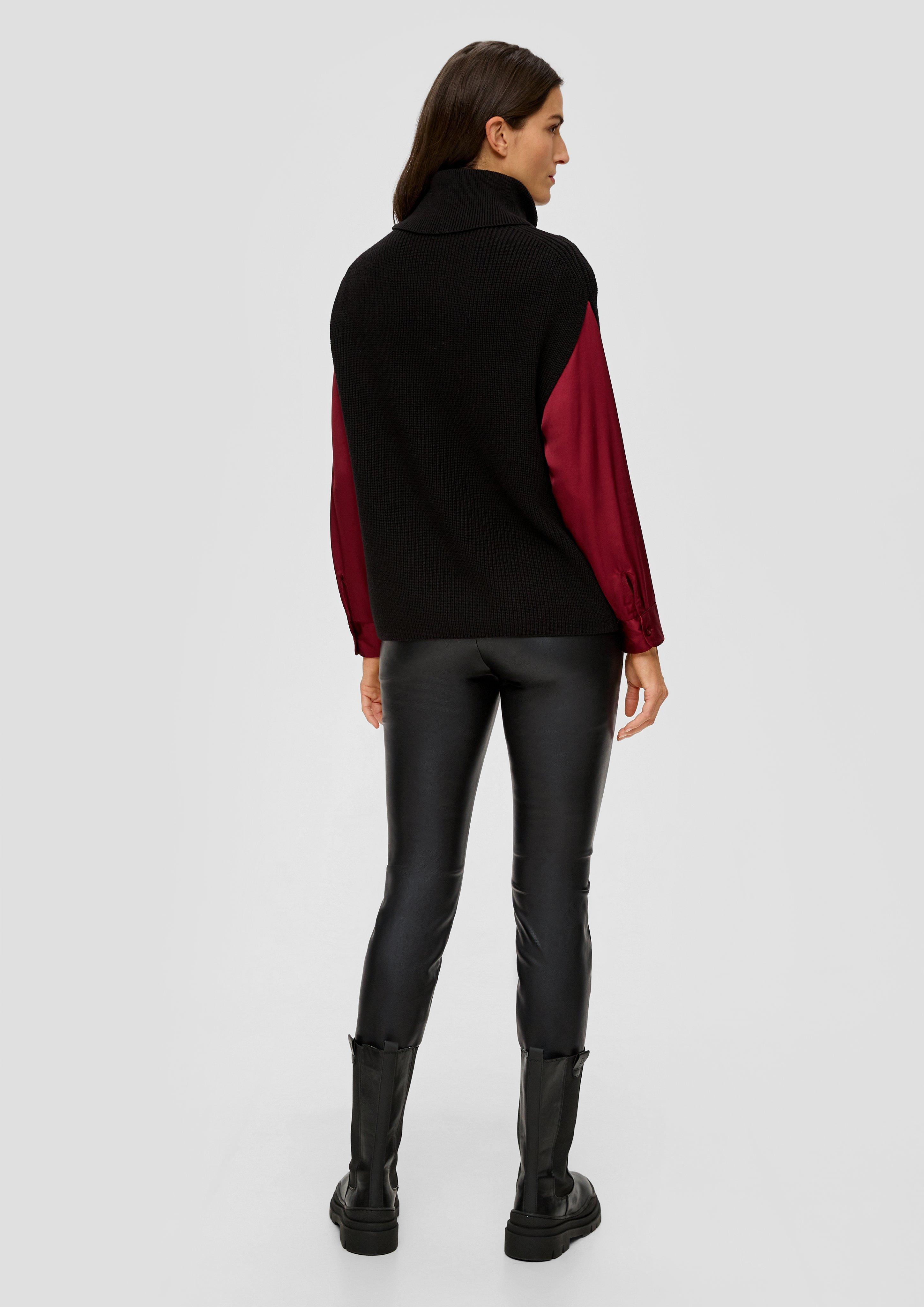 Extra Slim: Leggings in Leder-Optik  2139356-9999