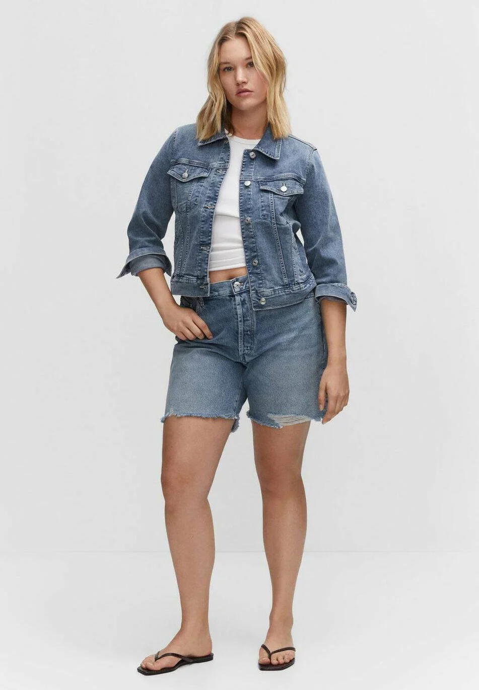 Mango VICKY - Chaqueta vaquera