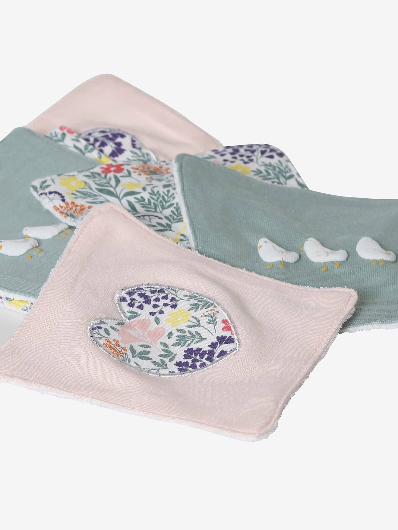 Lot de 6 lingettes lavables champêtre