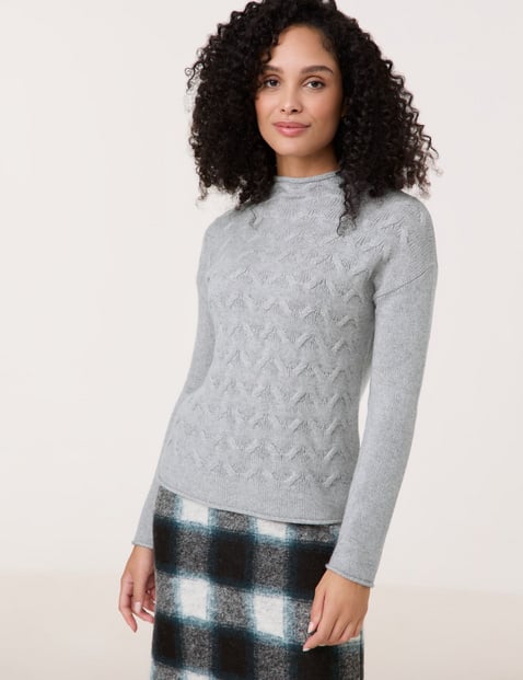 Wollpullover mit Kaschmiranteil