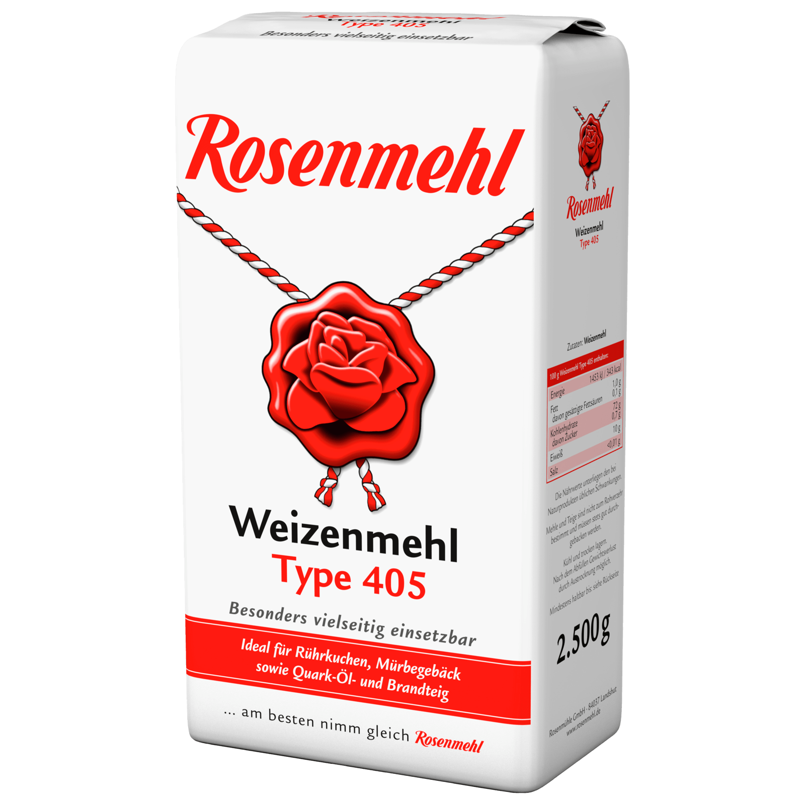 Rosenmehl Weizenmehl Type 405 2,5kg