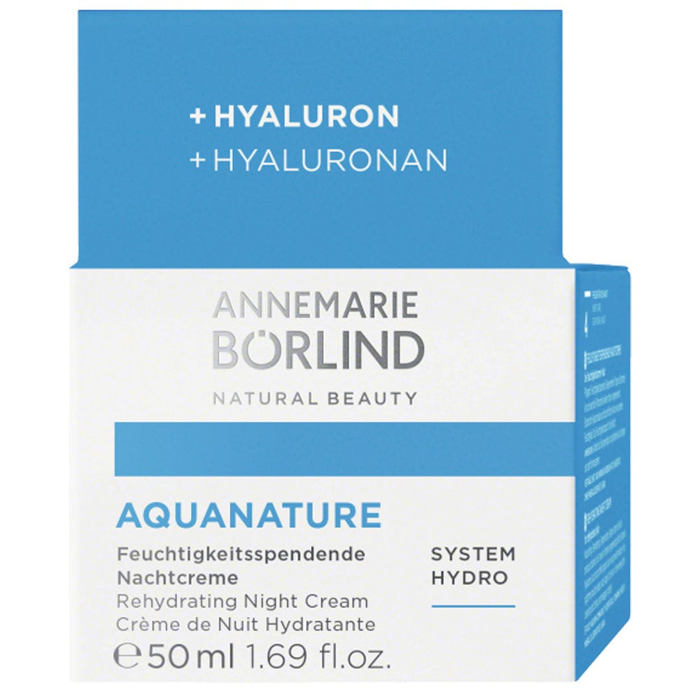 ANNEMARIE BÖRLIND AQUANATURE Feuchtigkeitsspendende Nachtcreme 50 ml
