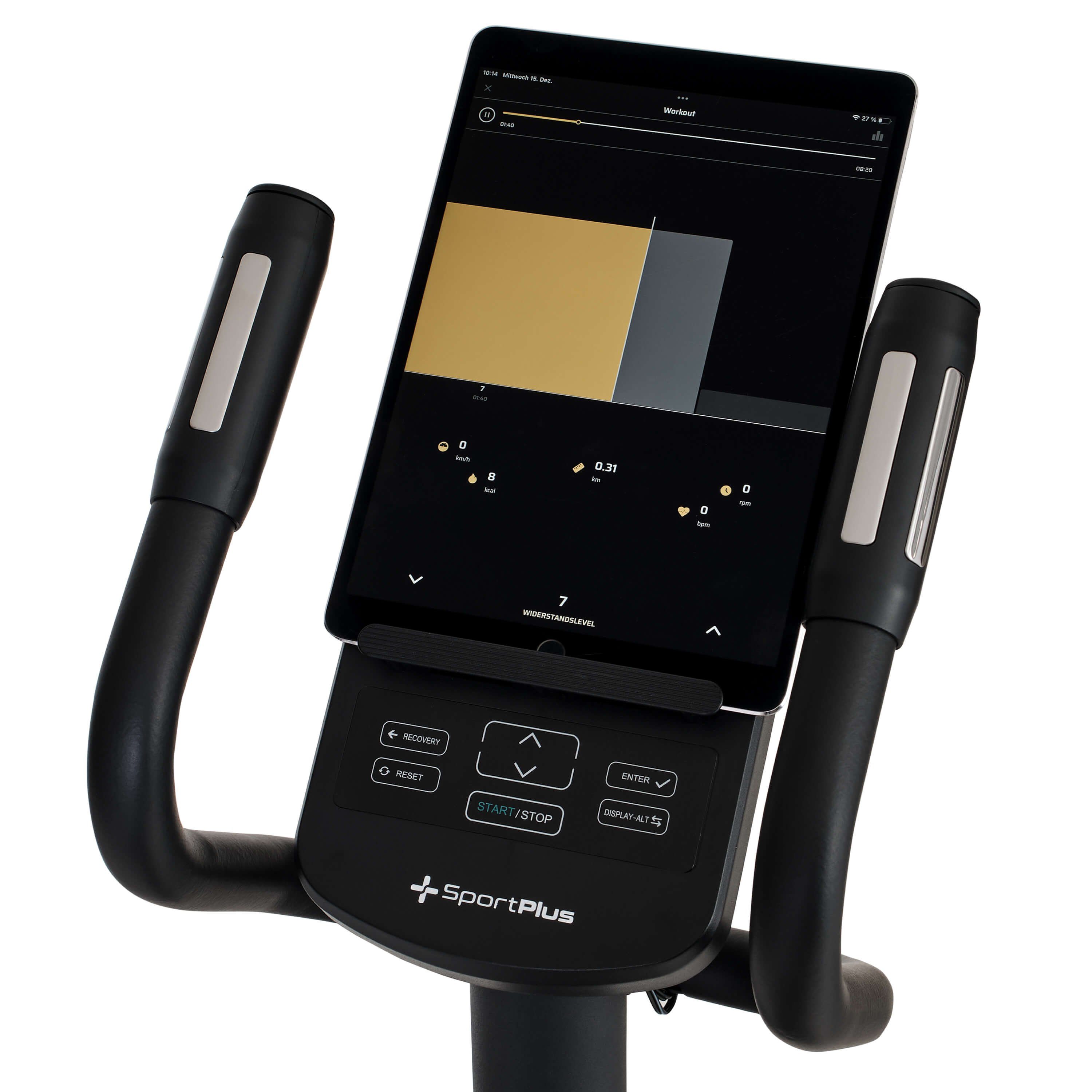 SportPlus Crosstrainer SP-ET-9910-B-iE, Design Crosstrainer, Magnetbremse, integrierte Herzfrequenz-Messung