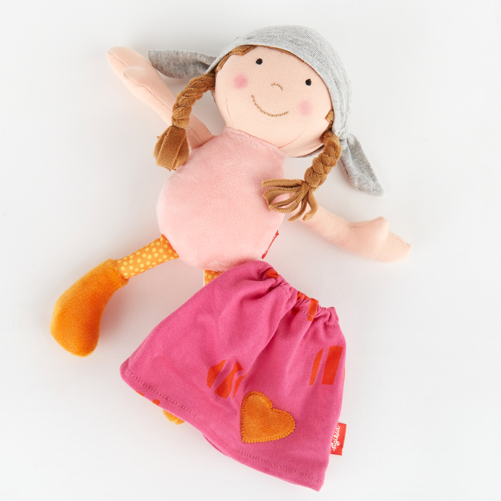 Stoffpuppe Brenda Bilipup, pink