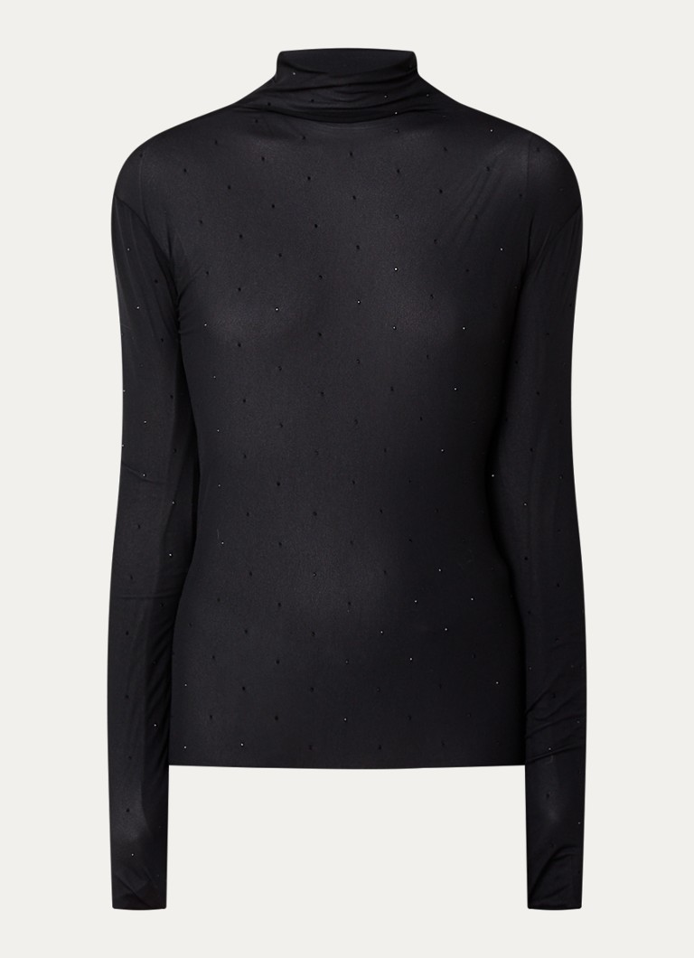 Max & Co Tequila semi-transparent top with rhinestones