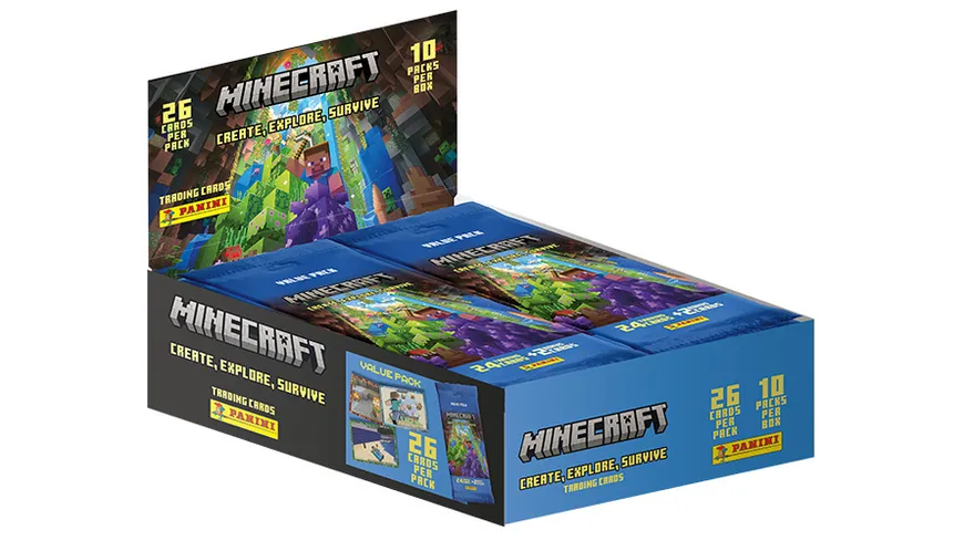 Panini - Minecraft 3 Trading Cards - Fat-Pack