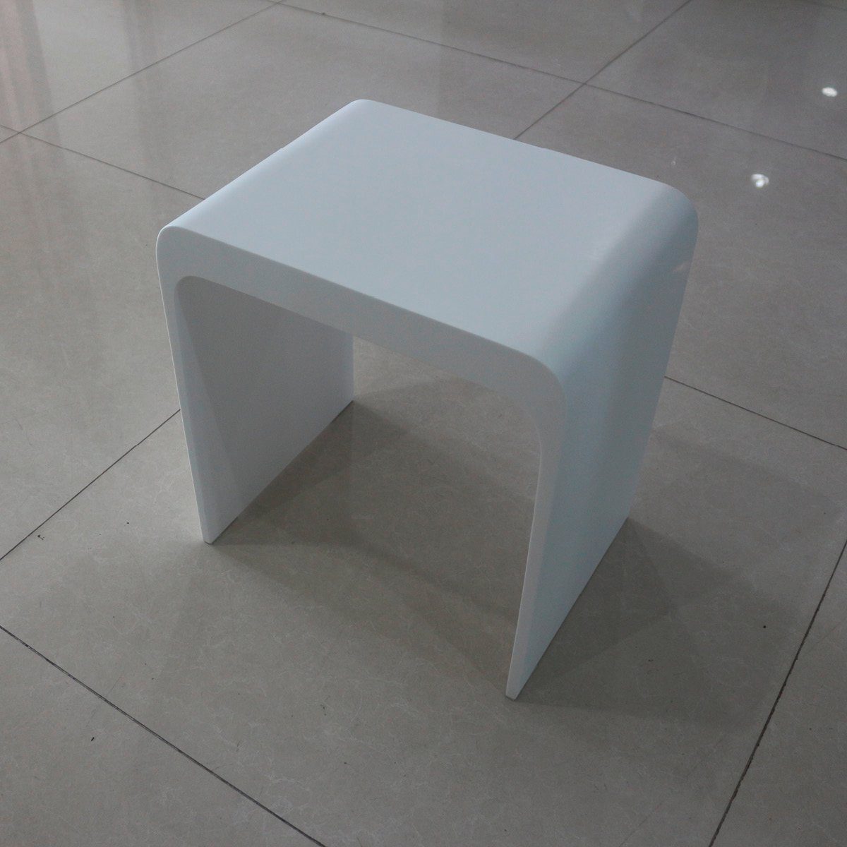 KZOAO Duschhocker Design SPA Badhocker aus Mineralguss Modell 