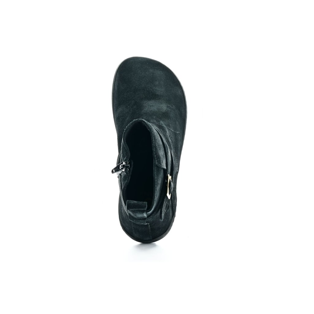 Shapen Divine Black Suede Barfußstiefeletten