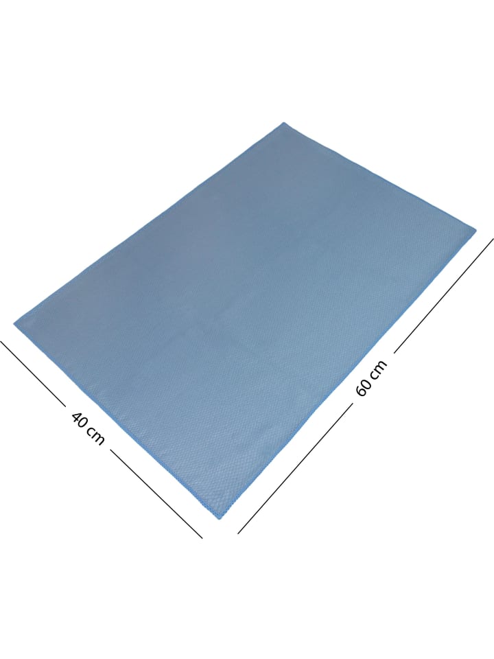 normani 12 Stück Mikrofaser Glastuch - für Fenster, Spiegel und Glasflächen in Blau/Gelb günstig kaufen 40 x 60 cm