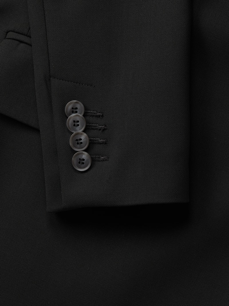 Blazer aus Viskosemischung in black