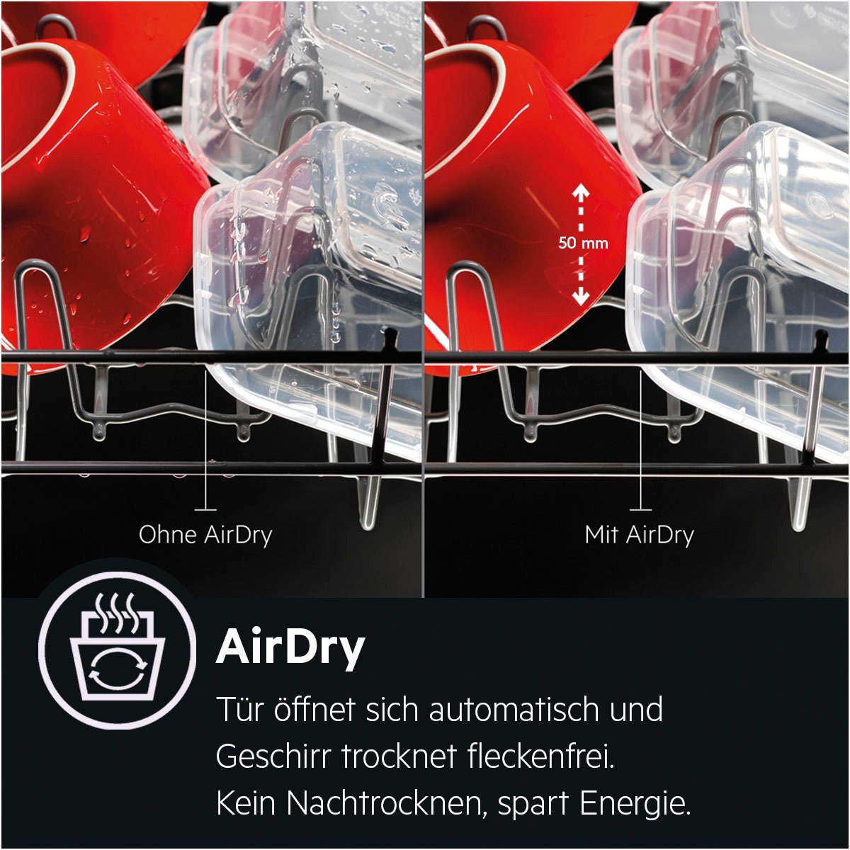 AEG vollintegrierbarer Geschirrspüler, FSE75757P 911438477, 14 Maßgedecke