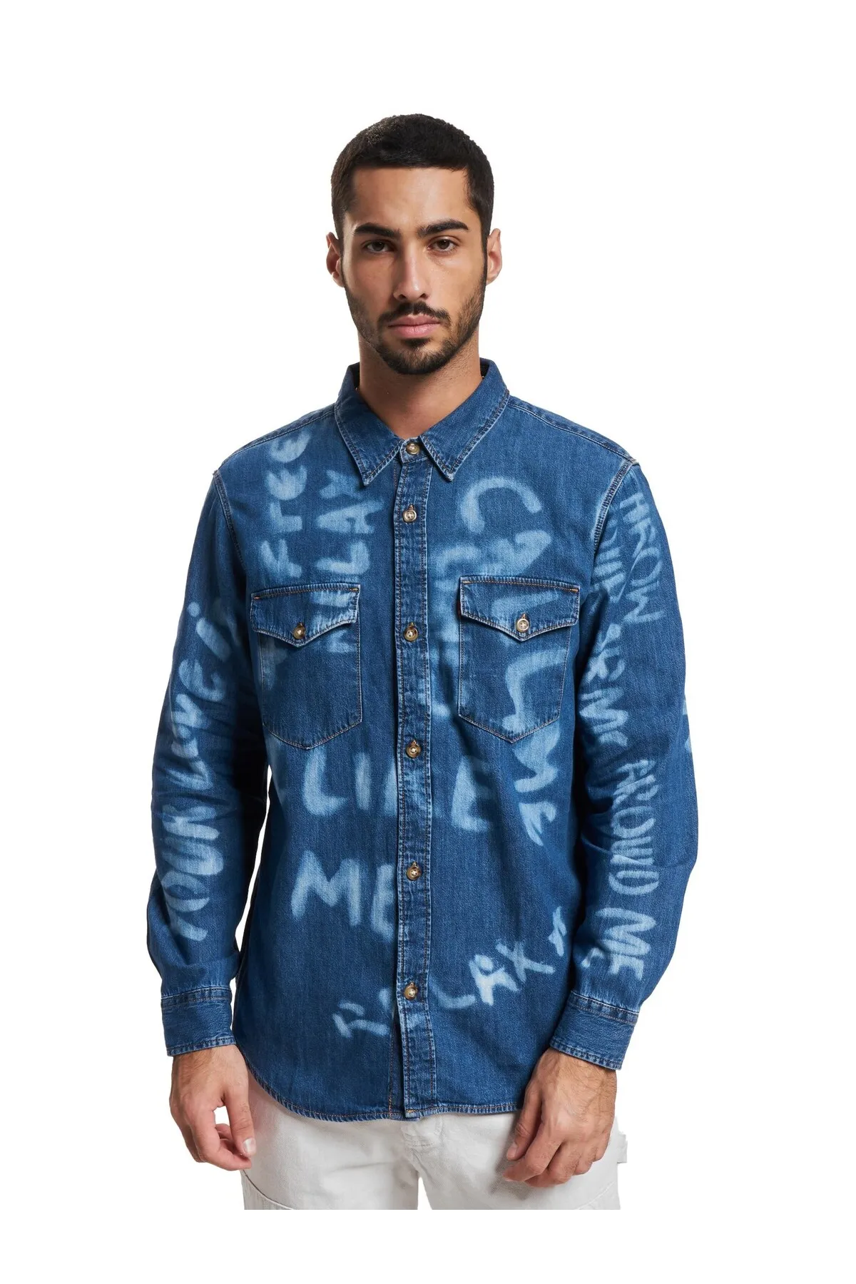 Levi&'s  Herren Levis Relaxed Fit Western Langarmhemd