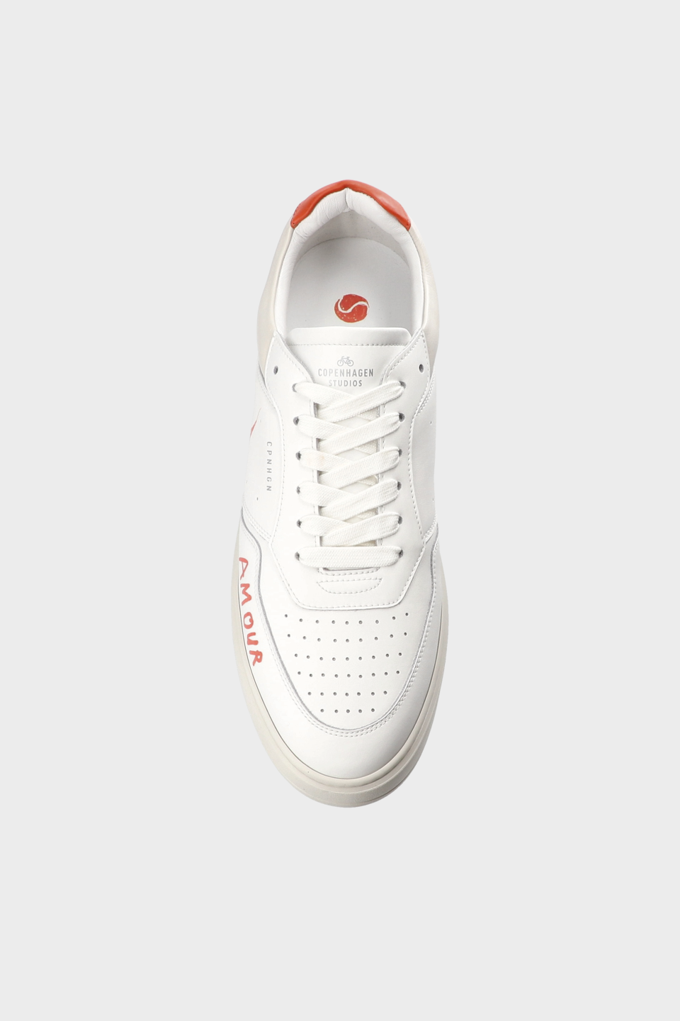 CPH PARIS M - leather - white/orange