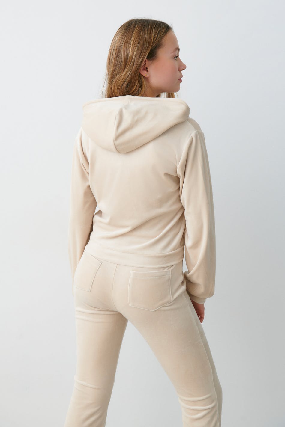 Y velour zip hoodie