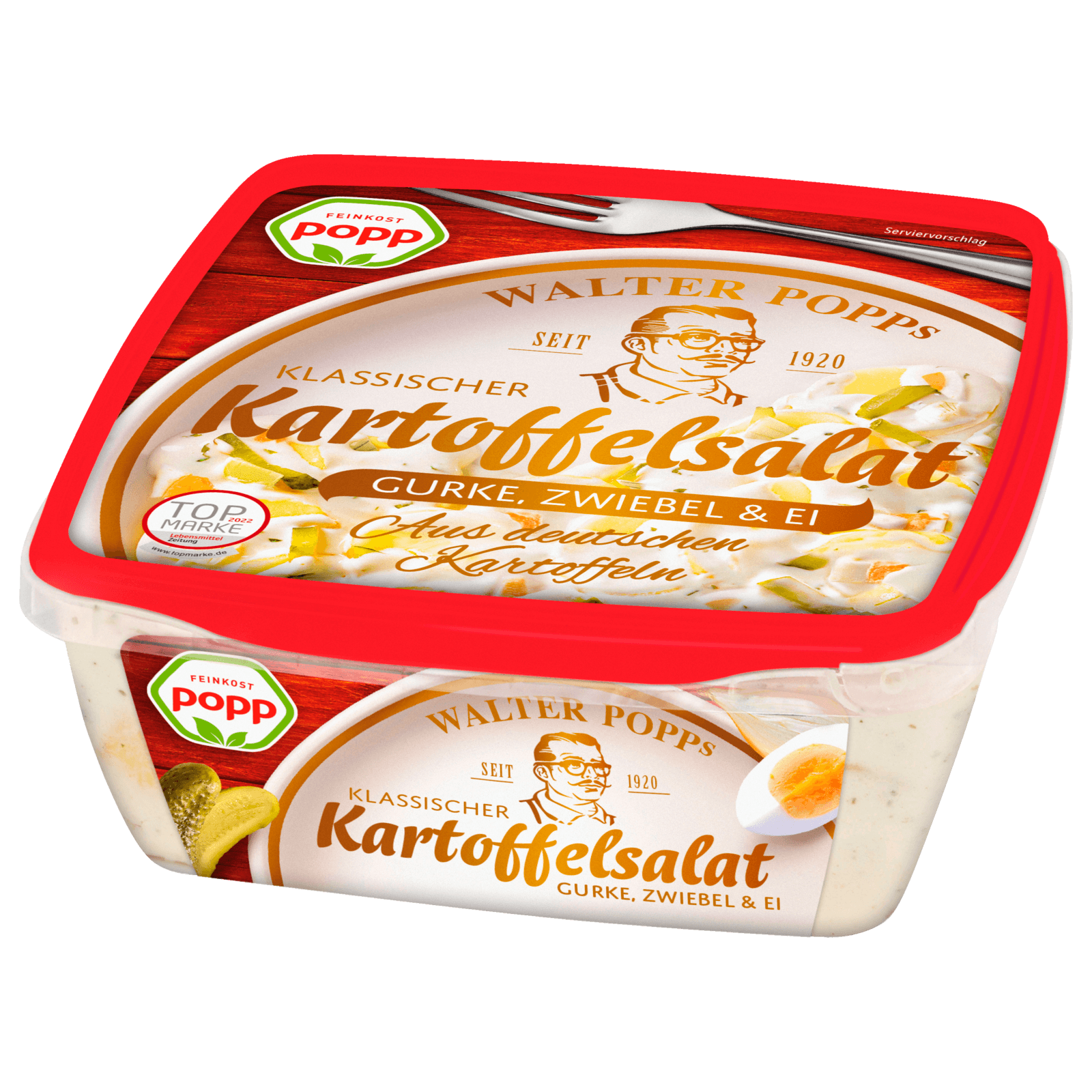 Popp Jubiläums-Kartoffelsalat Gurke, Zwiebel & Ei 400g