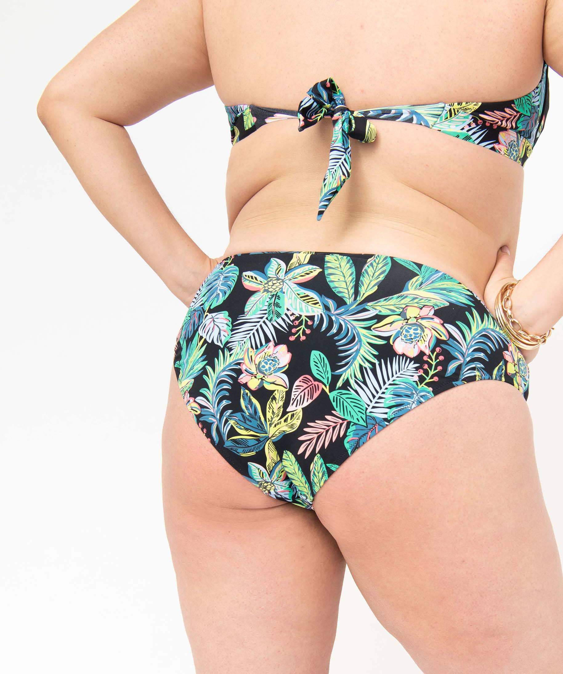 Bas de maillot de bain femme grande taille coupe classique imprime | GEMO