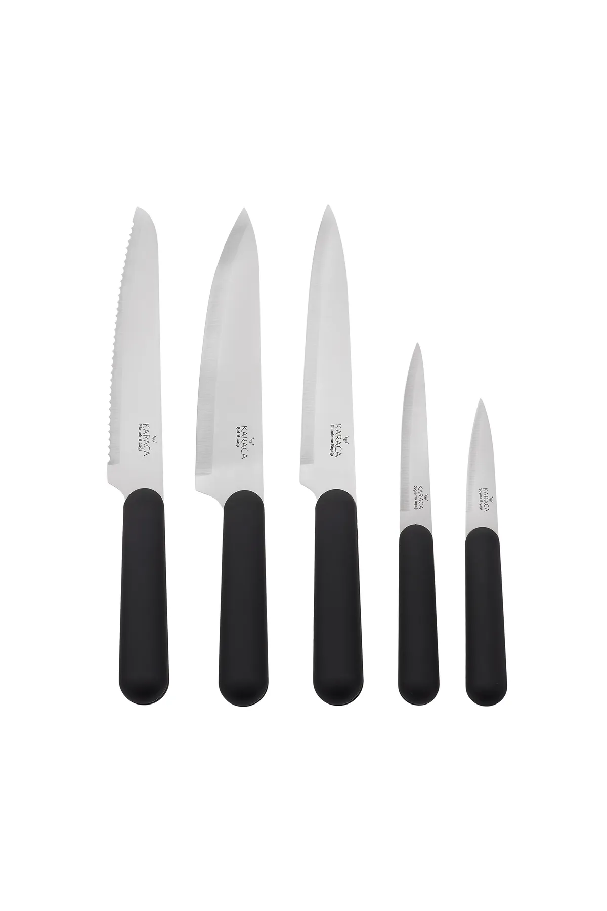 Karaca  Right Knife 6-teiliges Messerset, Stahl, Küchenmesser, Einfach zur Reinigung