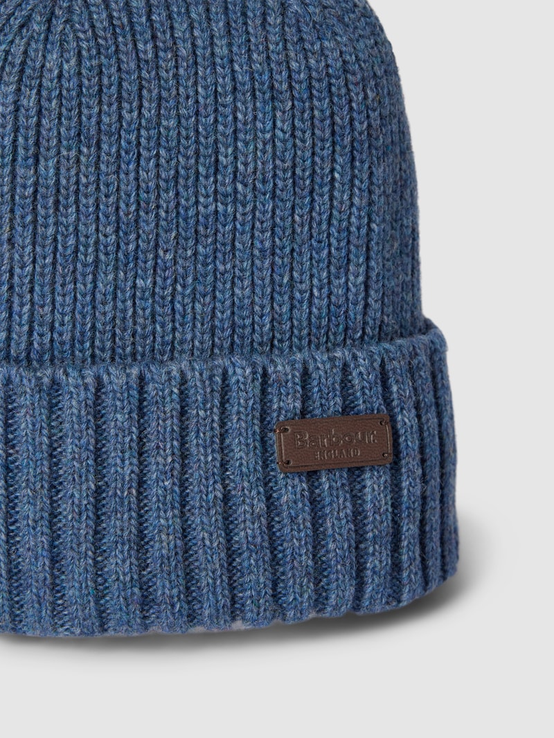 Mütze mit Label-Detail Modell 'Carlton' in blau