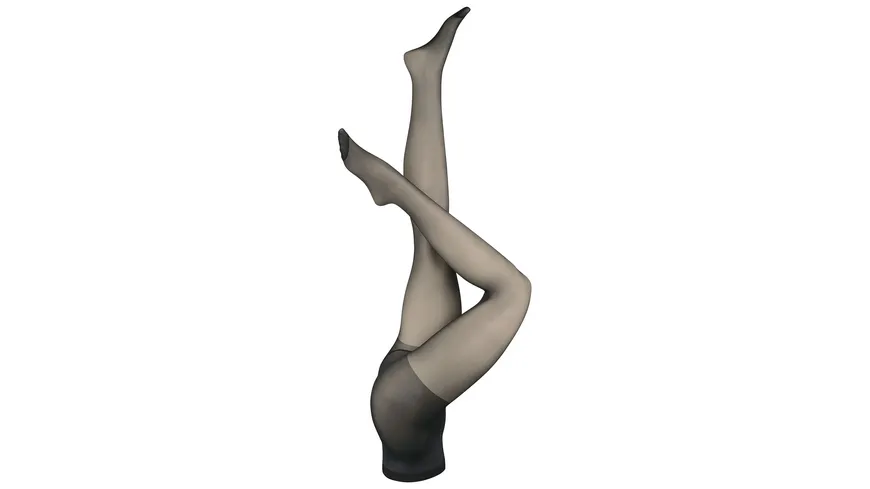 NUR DIE Damen Feinstrumpfhose Seidenfein XL 15 DEN schwarz
