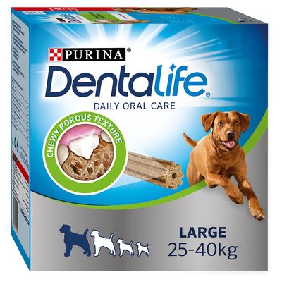 PURINA Dentalife Tägliche Zahnpflege-Snacks für große Hunde (25-40 kg)
