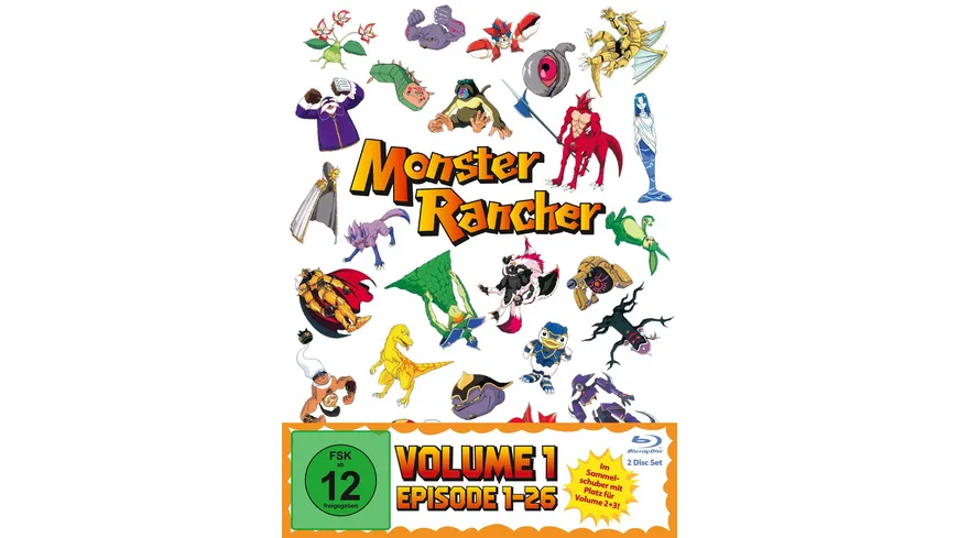 Monster Rancher Vol. 1 (Ep. 1-26) im Sammelschuber  [2 BRs]