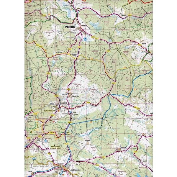 Wanderkarte Tschechien Krusne hory - Klinovec, Jachymov 1 : 40 000 - Wanderkarte