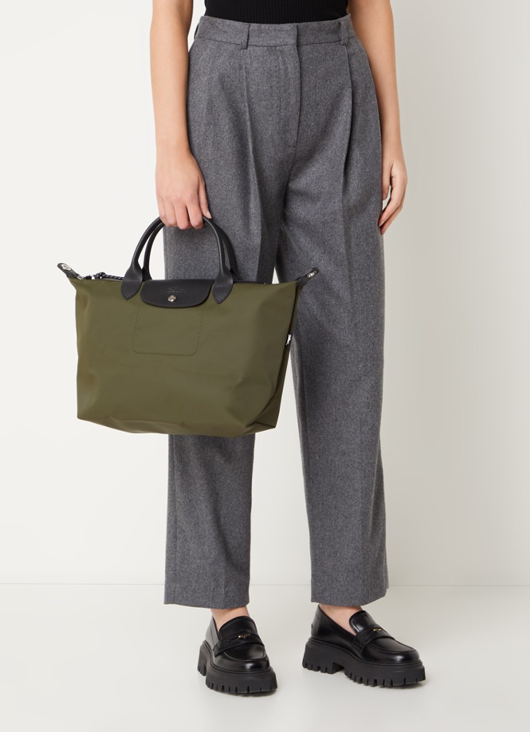 Geantă Longchamp Le Pliage Energy L cu detalii din piele