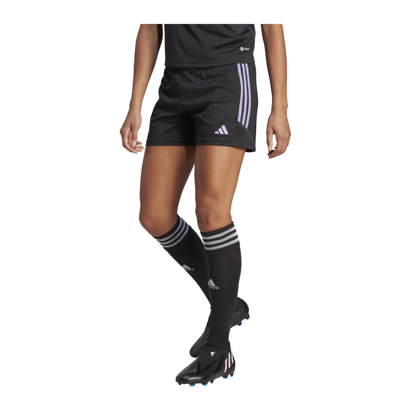 adidas Tiro 23 Club Short Damen Schwarz Lila