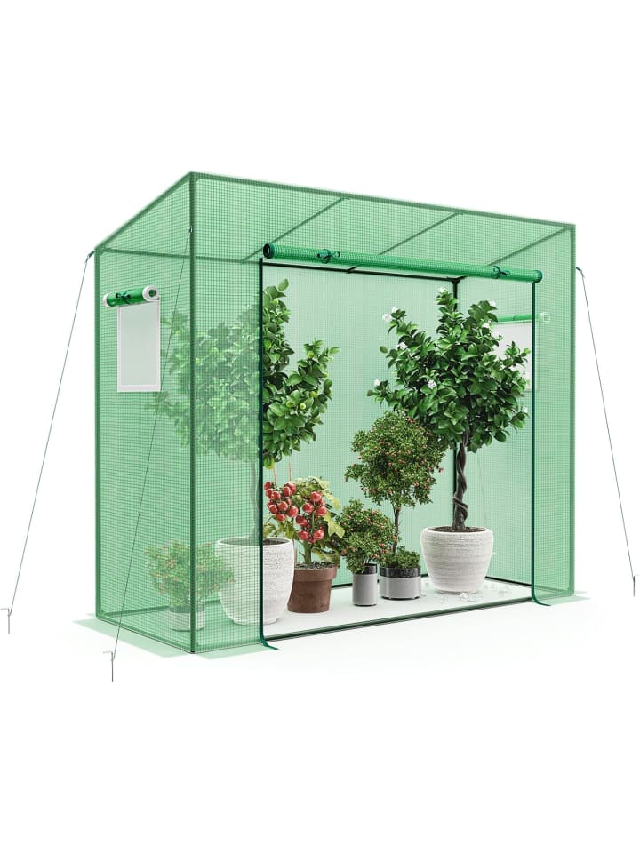 COSTWAY Gewächshaus 200x77x169cm in Grün günstig kaufen onesize