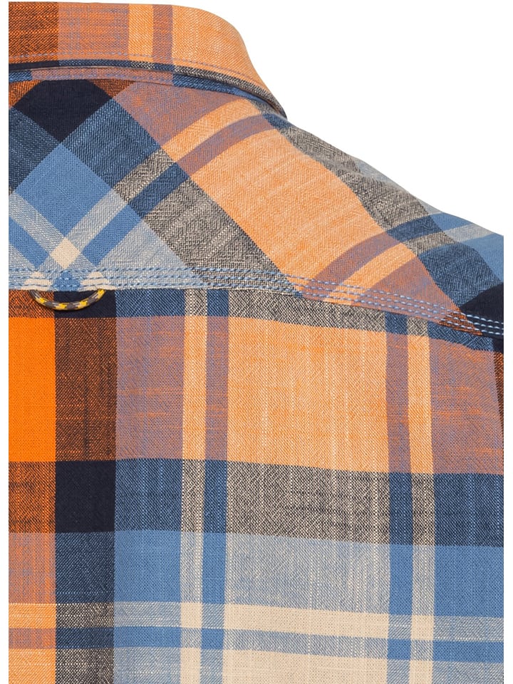 Camel Active Hemd - Regular fit - in Orange/ Blau günstig kaufen
