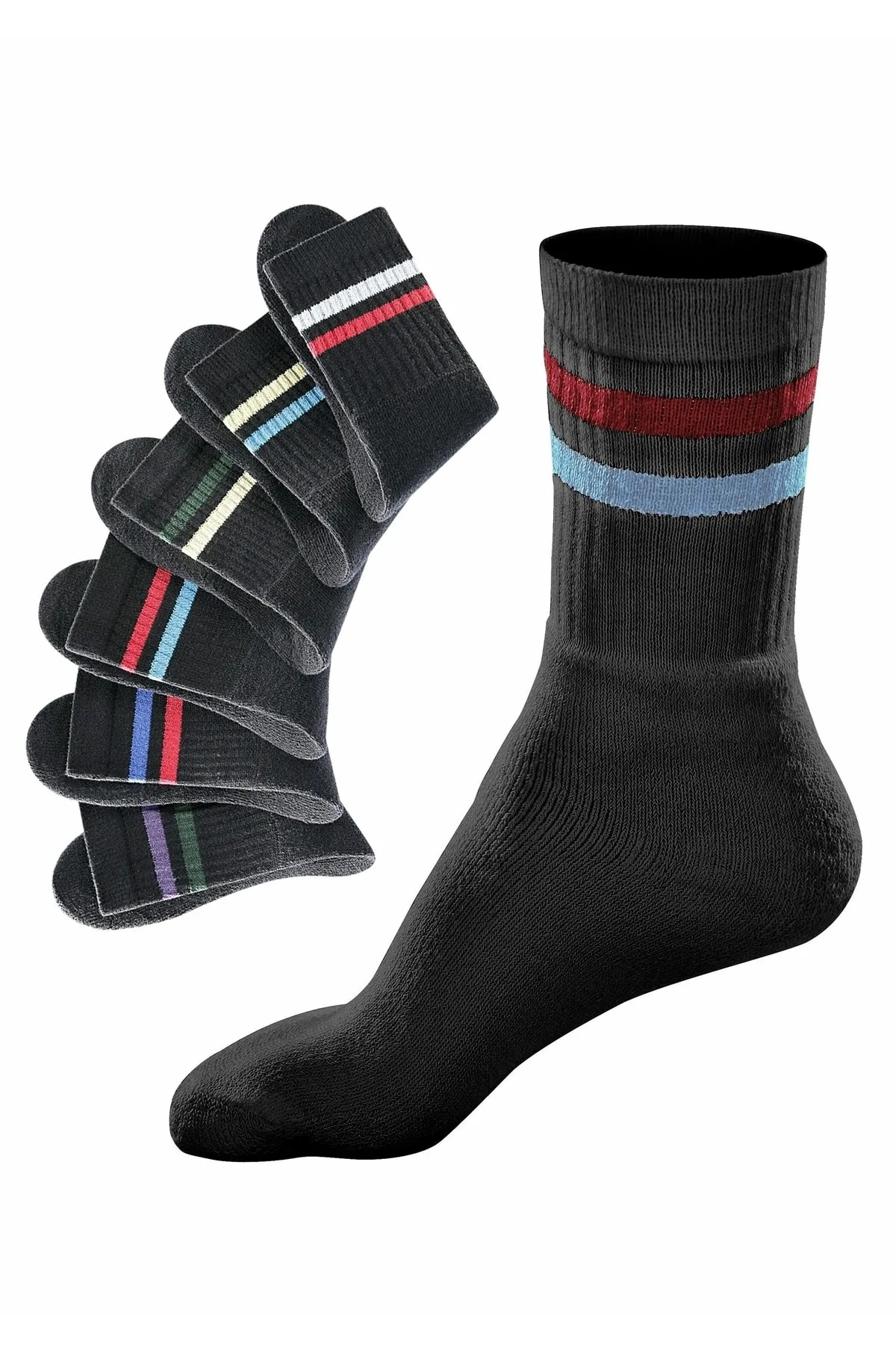 GO IN  Socken - Schwarz - Unifarben