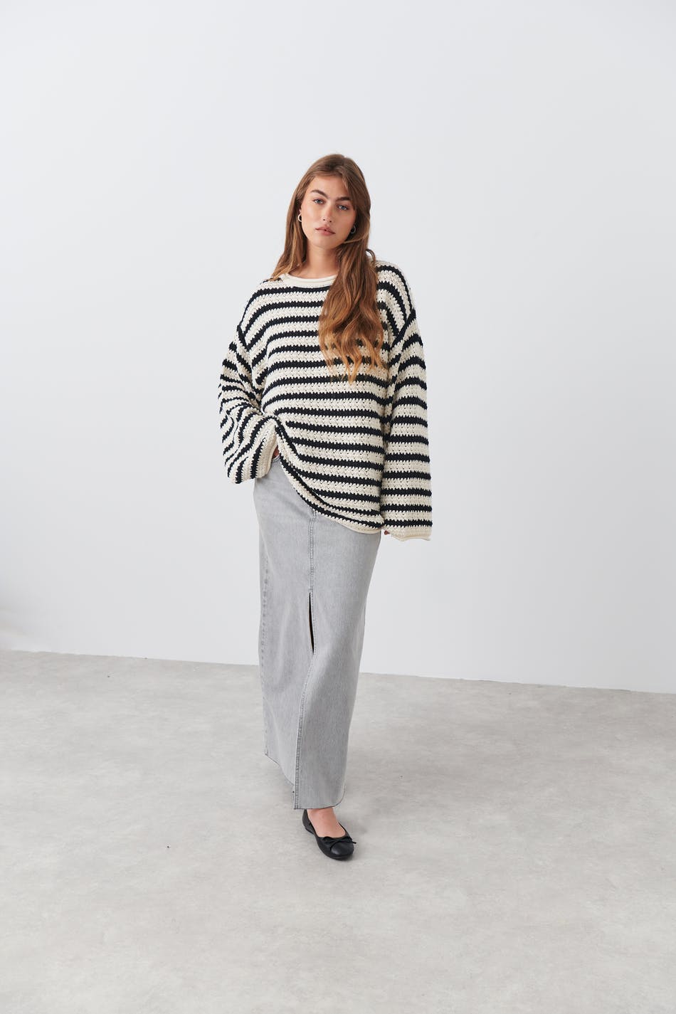 Oversized knitted sweater