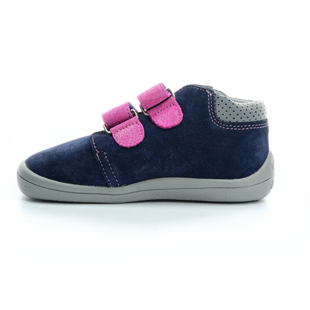 Beda Ocean Shine mit Membran (BF 0001/W/M/2) dunkelblaue Barfuß-Stiefeletten