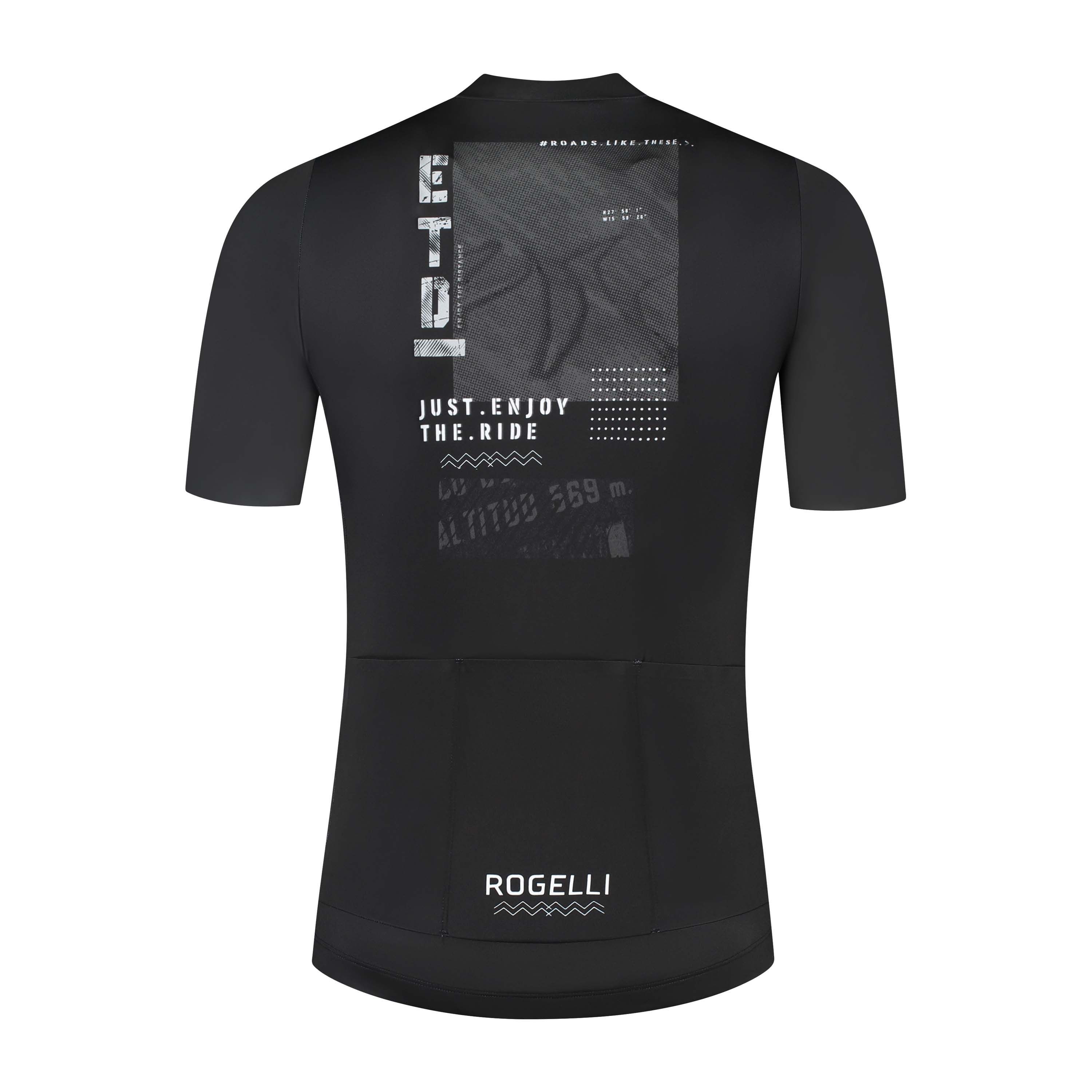 Rogelli S.O.L. Schwarz Herren Radtrikot Kurzarm