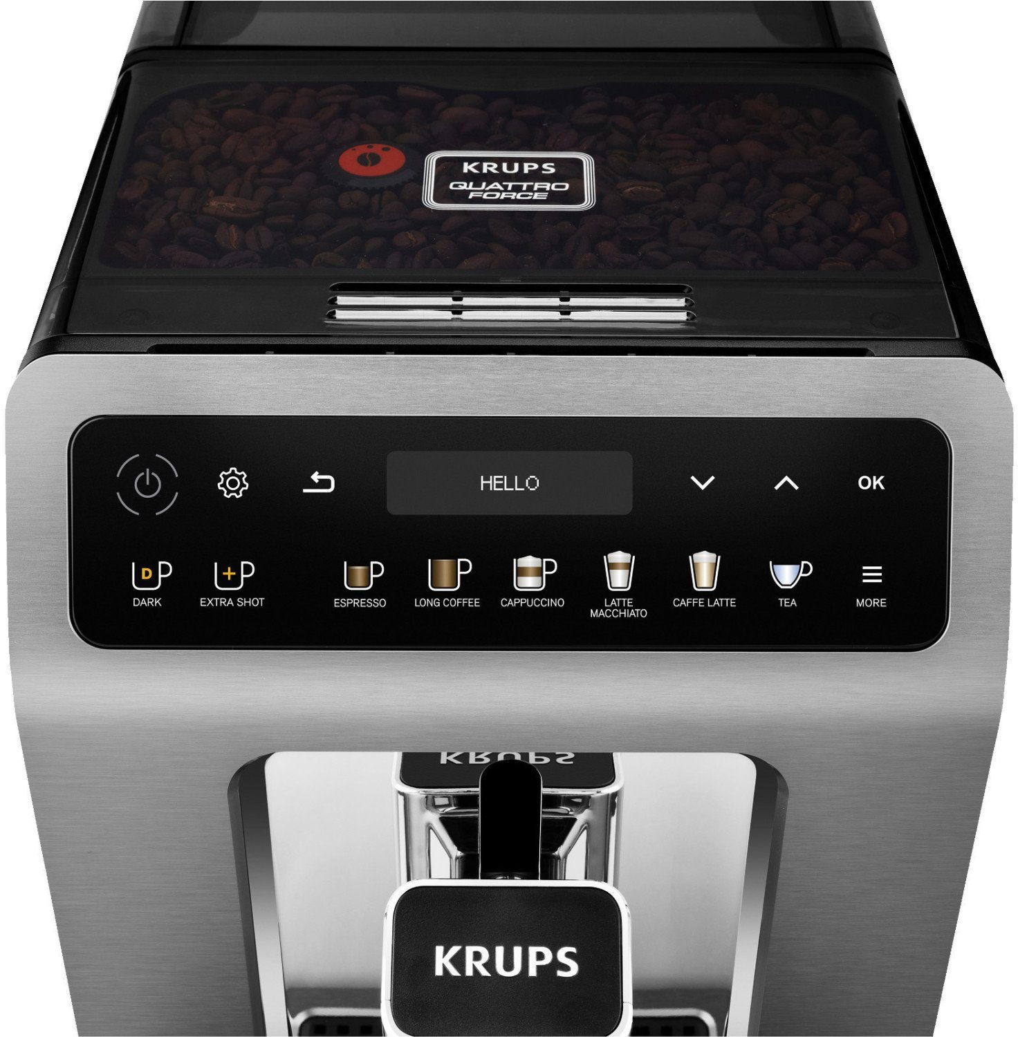Krups Kaffeevollautomat EA894T Evidence Plus Titan Kaf­fee­ma­schi­ne
