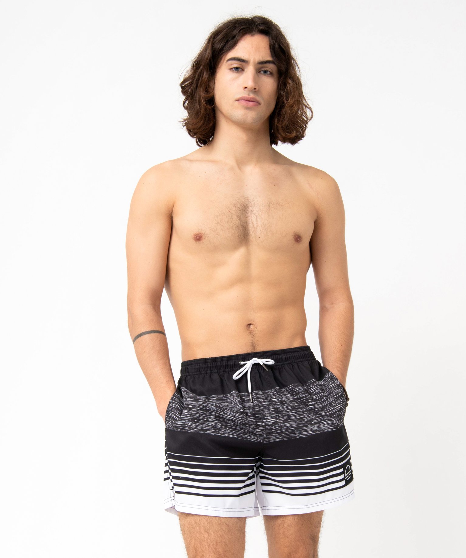 Short de bain homme à rayures raye | GEMO