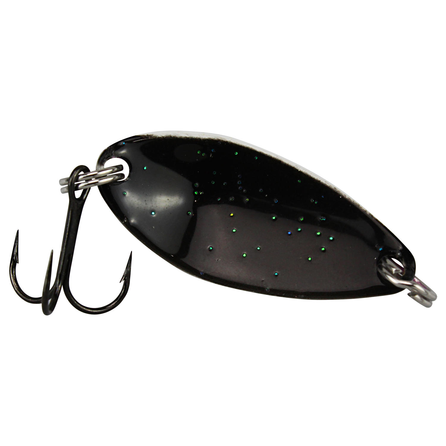FTM Trout Spoon Omura Lachs (4,1 g, Regenbogen/Schwarz Glitter UV)