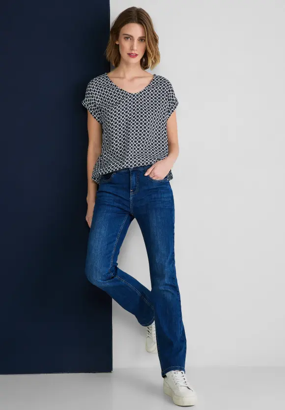 Street One Viskose Bluse mit Muster