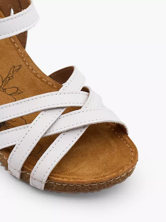 5th Avenue Leder Keilsandalette