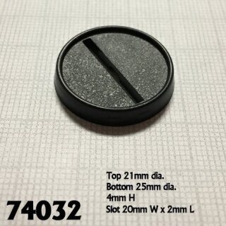 1 Inch Plastic Gaming Base (20)