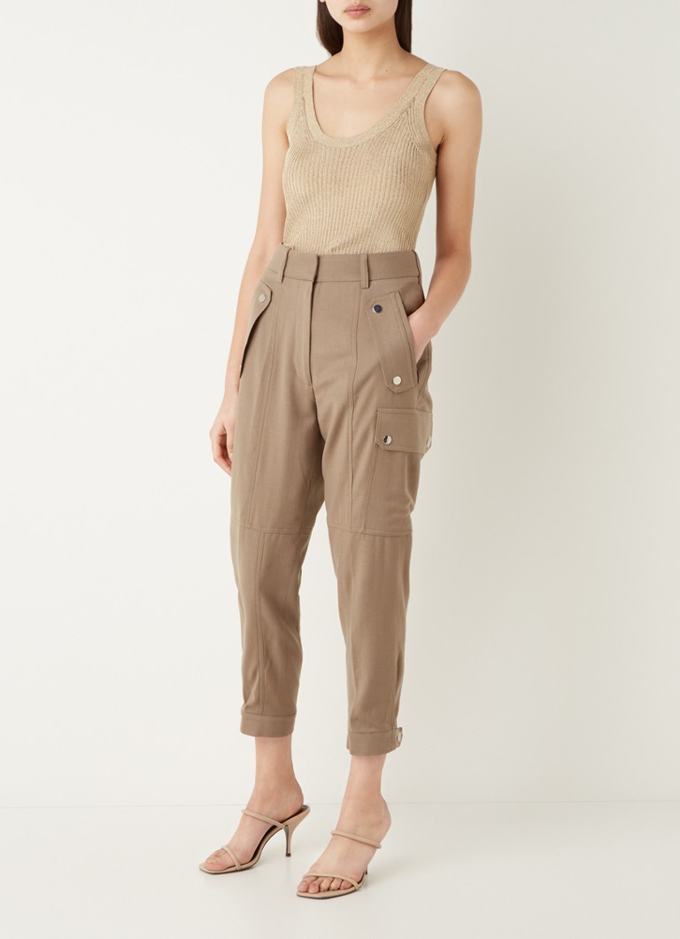 Canotta Reiss Imogen con texture a coste e lurex