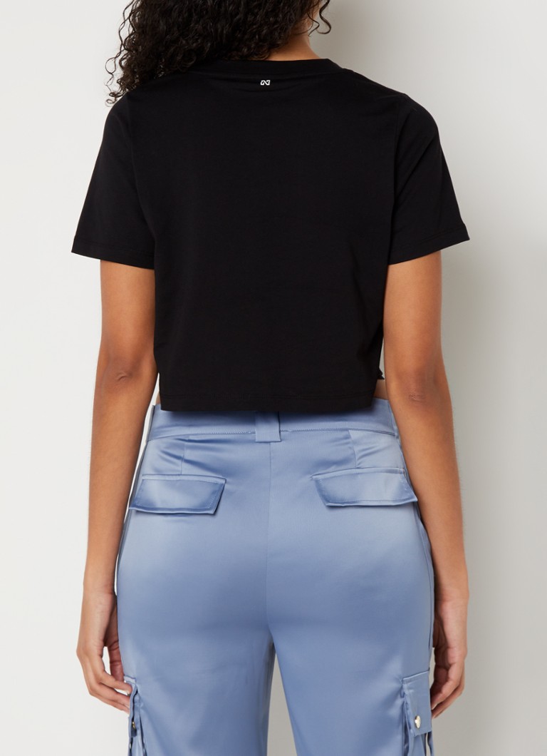 NIKKIE Daloa - T-shirt con dettagli in maglia