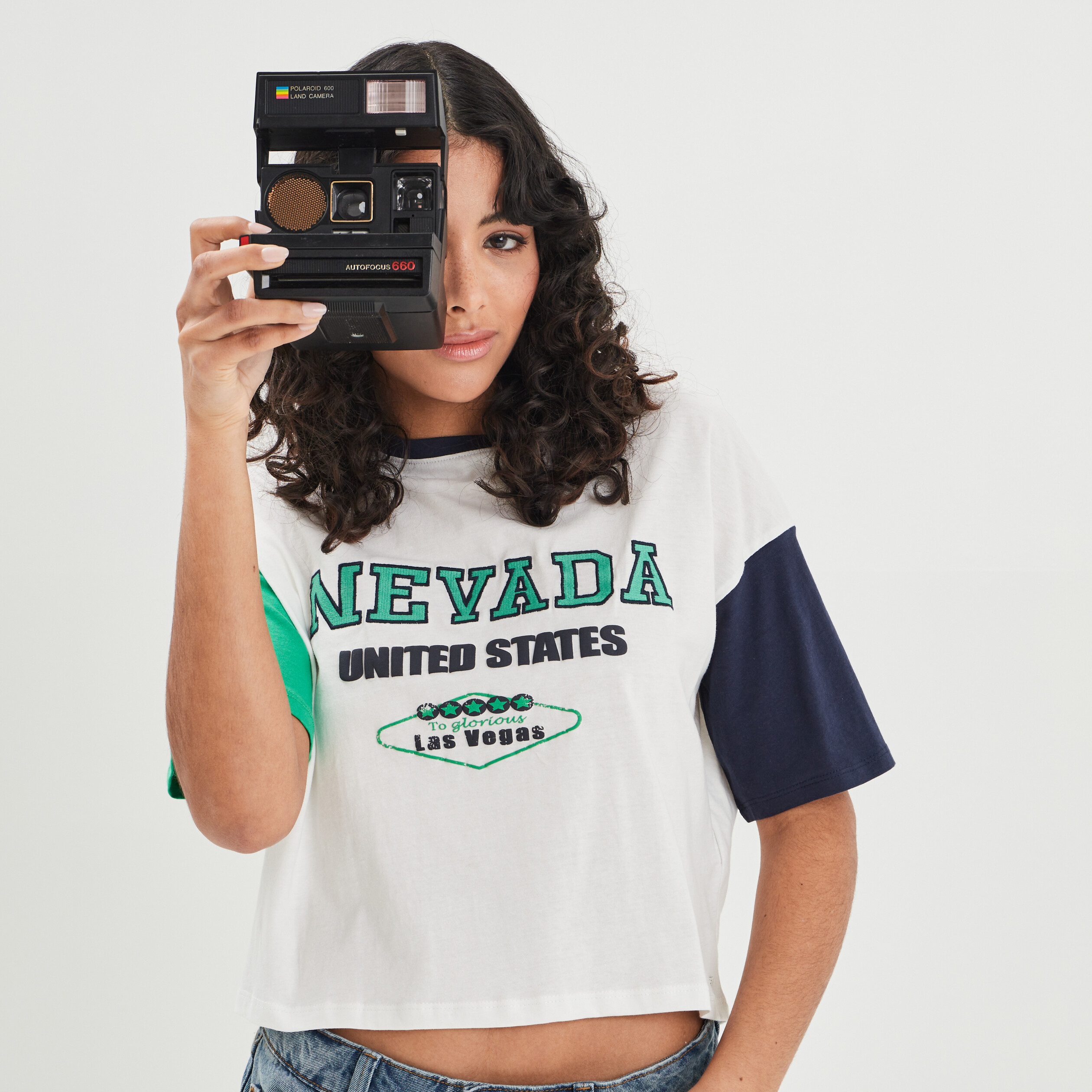 T-shirt manches courtes ivoire femme | La Halle